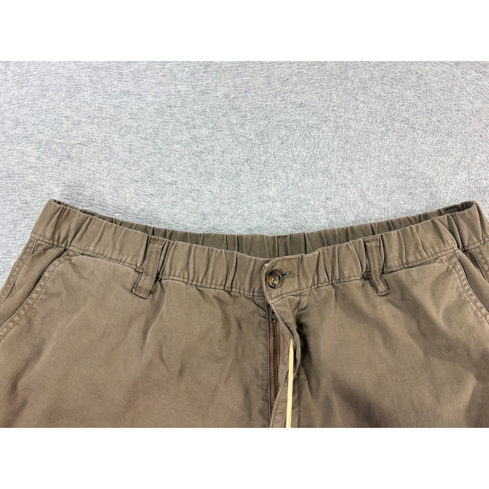 Bearbottom Stretch Cotton Blend Casual Shorts (Men's 2XL) Brown/Green -‎ 5.5" - Picture 2 of 8